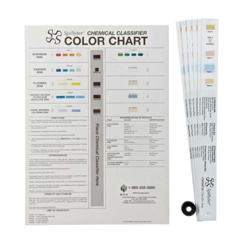 Spilfyter Chemical Classifier Color Chart HAZMAT Resource