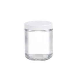 Certified Clean 8 oz. Clear Glass Sample Jar