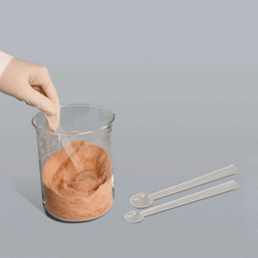 hazmat disposable sampling spoon set scooping orange powder