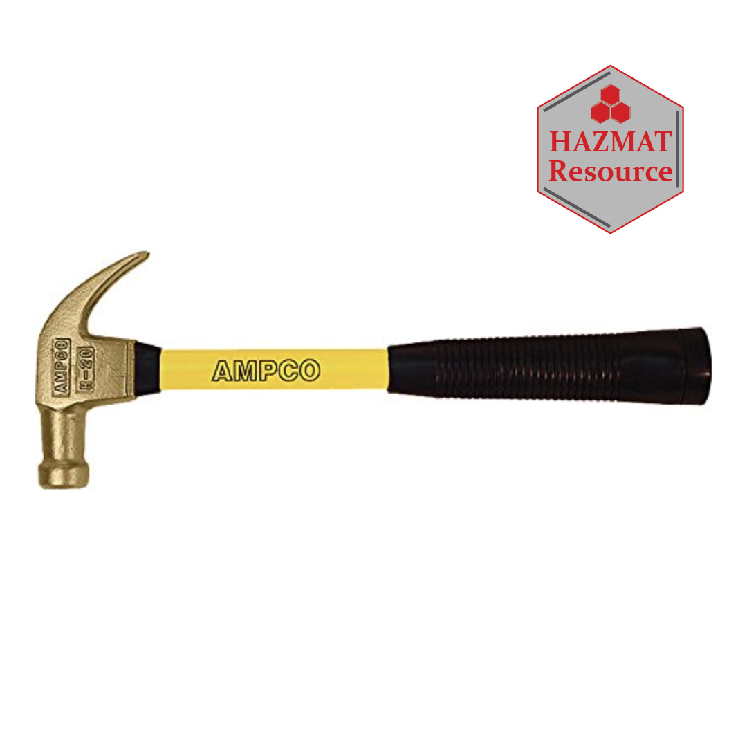 Non Sparking Claw Hammer with Fiberglass Handle Hazmat Resource