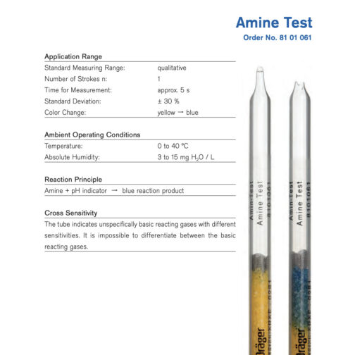 Draeger Amine Test Tubes – 8101061 HAZMAT Resource