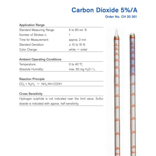 Draeger Carbon Dioxide 5%/a Tubes – CH20301 Hazmat Resource