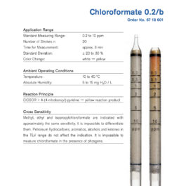 Draeger Tube Chloroformate 0.2/b 6718601