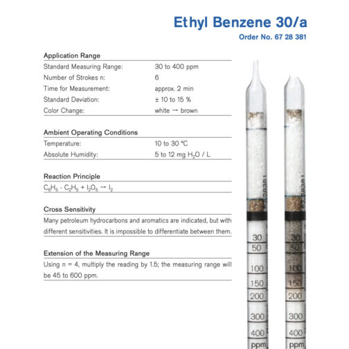 Draeger Ethyl Benzene 30/a Tubes 6728381 HAZMAT Resource