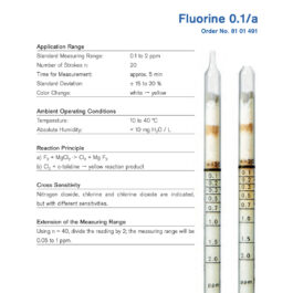 Draeger Tube Fluorine 0.1/a 8101491