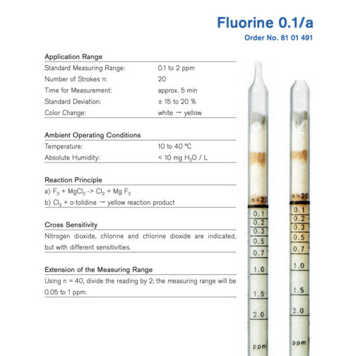 Draeger Fluorine 0.1/a Tubes – 8101491 HAZMAT Resource