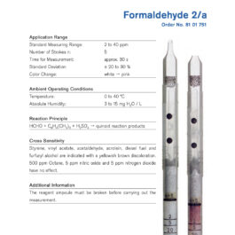 Draeger Tube Formaldehyde 2/a 8101751