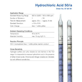 Draeger Tube Hydrochloric Acid 50/a 6728181