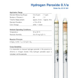 Draeger Tube Hydrogen Peroxide 0.1/a 8101041