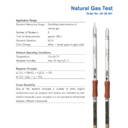 Draeger Tube Natural Gas Test CH20001