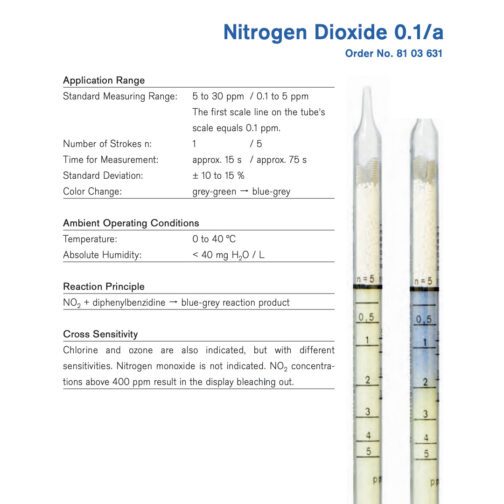 Draeger Nitrogen Dioxide 0.1/a Tubes – 8103631 Hazmat Resource