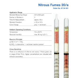 Draeger Tube Nitrous Fumes 20/a 6724001