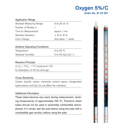 Draeger Tube Oxygen 5%/c 8103261 Specifications Hazmat Resource