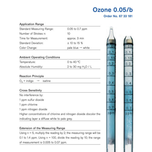 Draeger Ozone 0.05/b Tubes – 6733181 Hazmat Resource