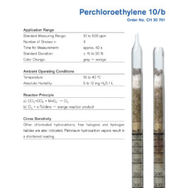 Draeger Tube Perchloroethylene 10/b CH30701