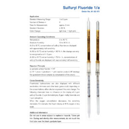 Draeger Tube Sulfuryl Fluoride 1/a 8103471