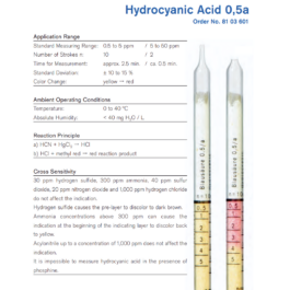 Draeger Tube Hydrocyanic Acid 0.5/a 8103601