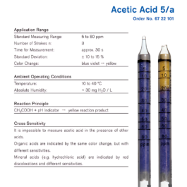 Draeger Tube Acetic Acid 5/a 6722101