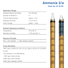 Draeger Tube Ammonia 2/a 6733231
