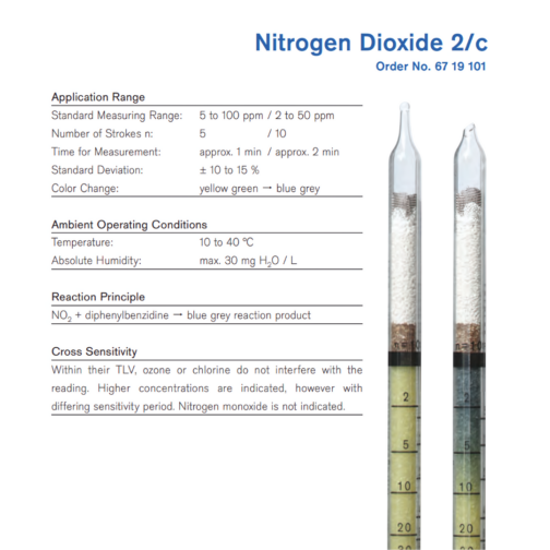 Draeger Tube Nitrogen Dioxide 2/c 6719101 Specifications HAZMAT Resource