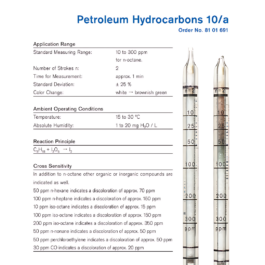 Draeger Tube Petroleum Hydrocarbons 10/a 8101691
