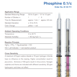 Draeger Tube Phosphine 0.1/c 8103711