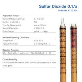 Draeger Tube Sulfur Dioxide 0.1/a 6727101