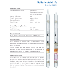 Draeger Tube Sulfuric Acid 1/a 6728781