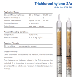 Draeger Tube Trichlorethylene 2/a 6728541