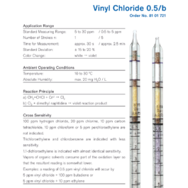 Draeger Tube Vinyl Chloride 0.5/b 8101721
