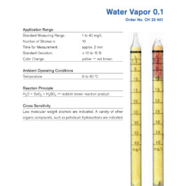 Draeger Tube Water Vapor 0.1 CH23401