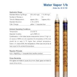 Draeger Tube Water Vapor 1/b 8101781