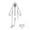 ProVent Berry Compliant Coverall. Attached Hood with Elastic Face Opening, Front Entry Zipper with LongNeck™ Respirator-Fit Closure, Skid Resistant Boots and Elastic Wrists. Serged Seams.