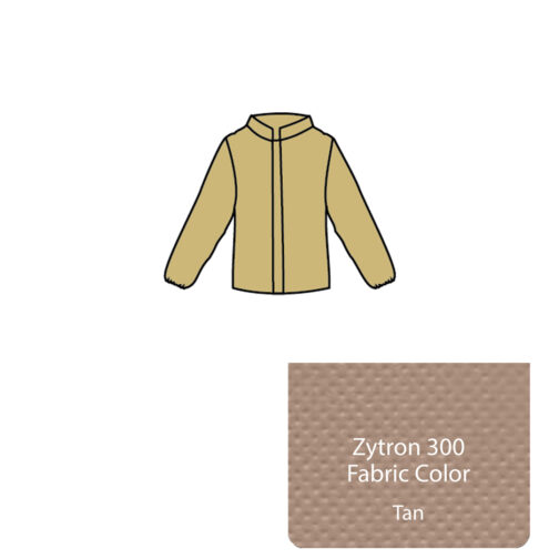 Zytron 300 Jacket.Zipper Front, Double Storm Flaps with Hook & Loop Closure, Elastic Wrists. Heat Sealed/Taped Seams