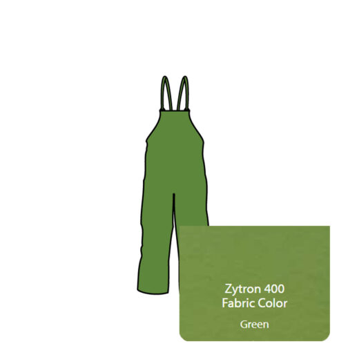 Zytron 400 Bib Trousers. Adjustable Webbing Straps and Snap-Lock Fasteners. Heat Sealed/Taped Seams.