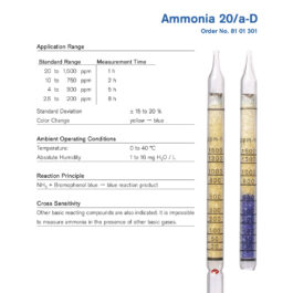Draeger Tube Ammonia 20/a-D 8101301