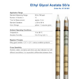 Draeger Tube Ethyl Glycol Acetate 50/b 6726801