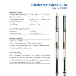 Draeger Tube Perchloroethylene 0.1/a 8101551
