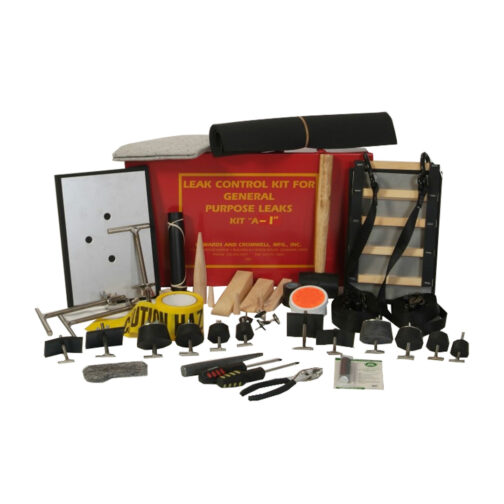 emergency universal leak control kit with offset t patches