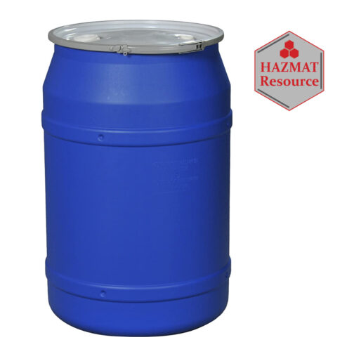 55 Gallon Plastic Drum with Lid Decontamination Collection HAZMAT Resource