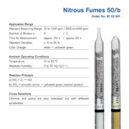 Draeger Tube Nitrous Fumes 50/b 8103941