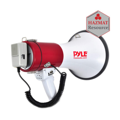 Emergency Bullhorn Megaphone with Siren HAZMAT Resource