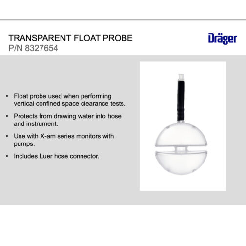Draeger 8327654, Float probe, 5cm hose HAZMAT Resource