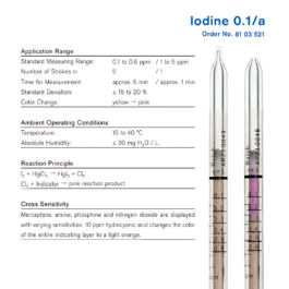Draeger Tube Iodine 0.1/a 8103521